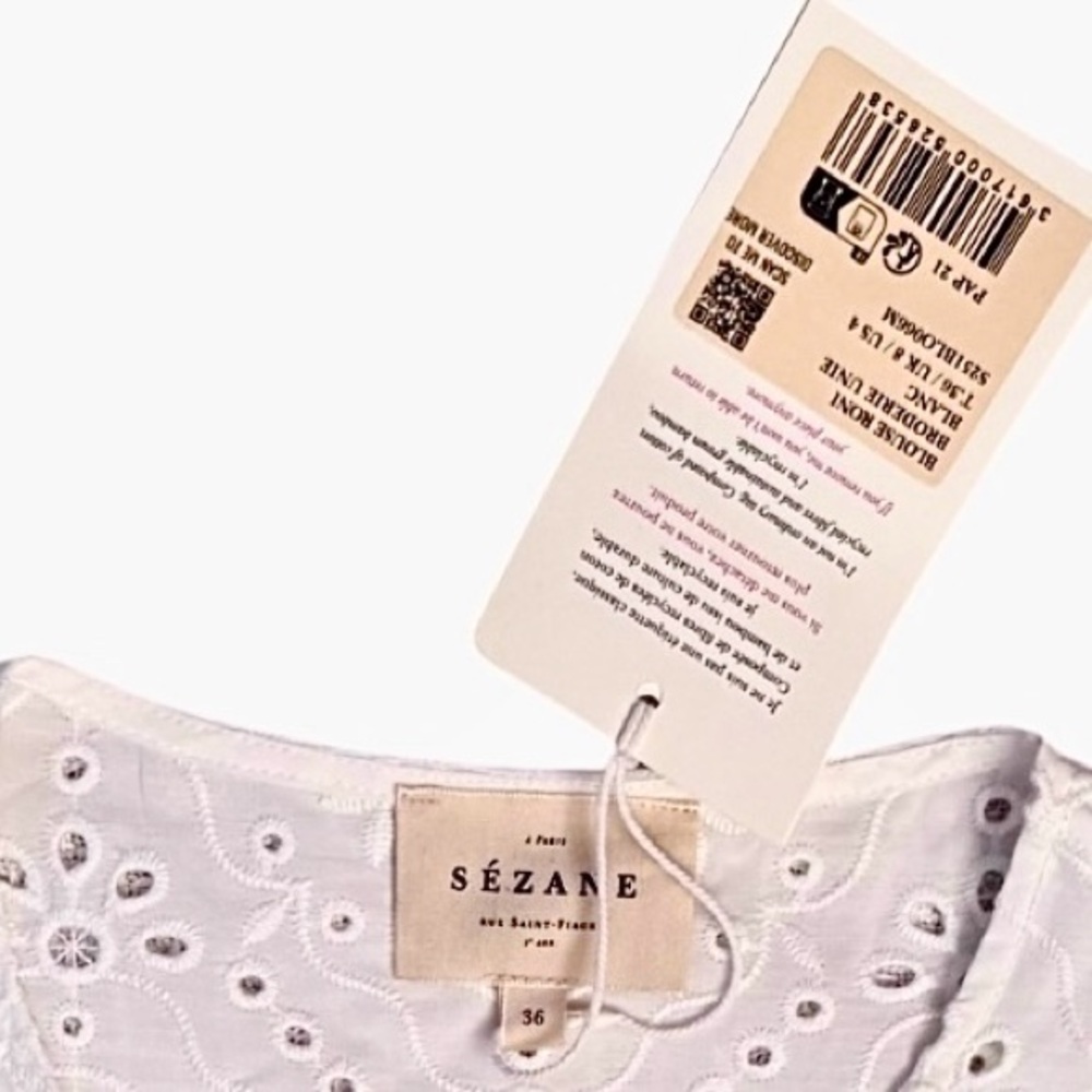 Sézane Roni Blouse – Size 36 (US 4) ✨ New with Tags ✨ - Picture 7 of 10